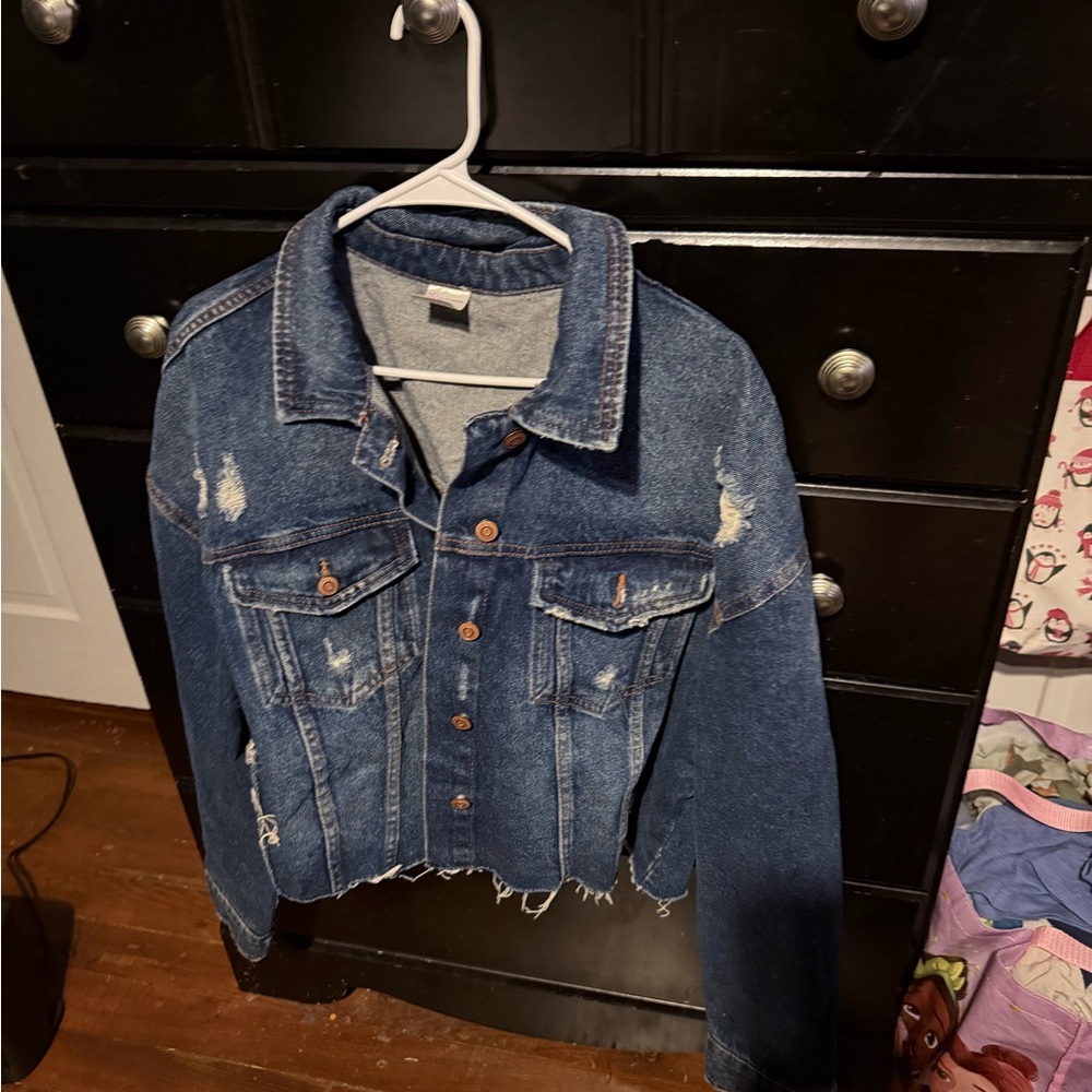 Distressed Blue Denim Jacket